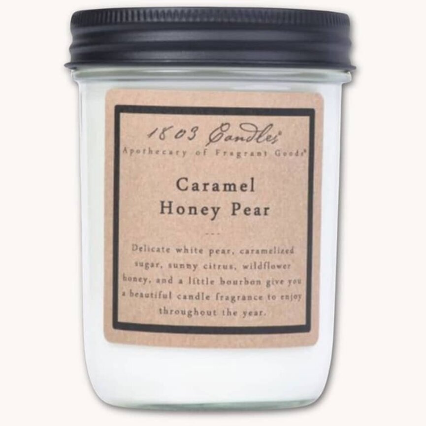 1803 Candles 14oz Caramel Honey Pear