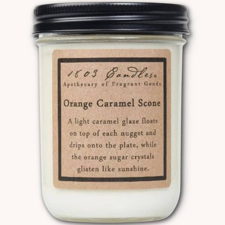 1803 Candle Orange Caramel Scone - 14oz