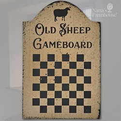 Tavern Sign Old Sheep Gameboard Shelf Sitter - 9" x 6"