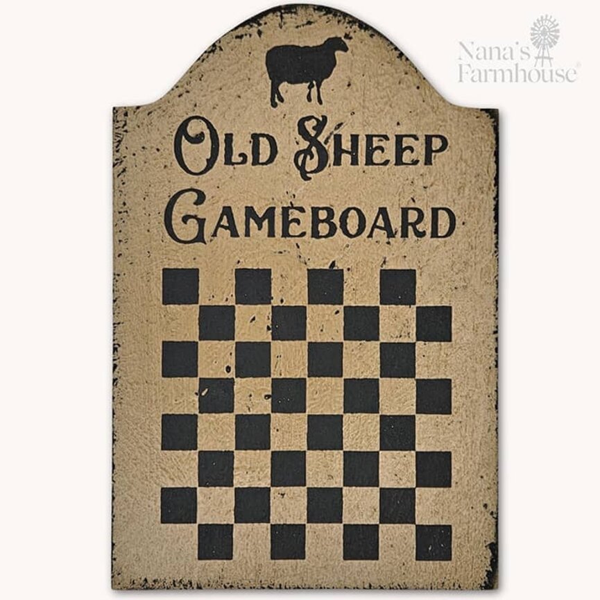 Tavern Sign Old Sheep Gameboard Shelf Sitter - 9" x 6"