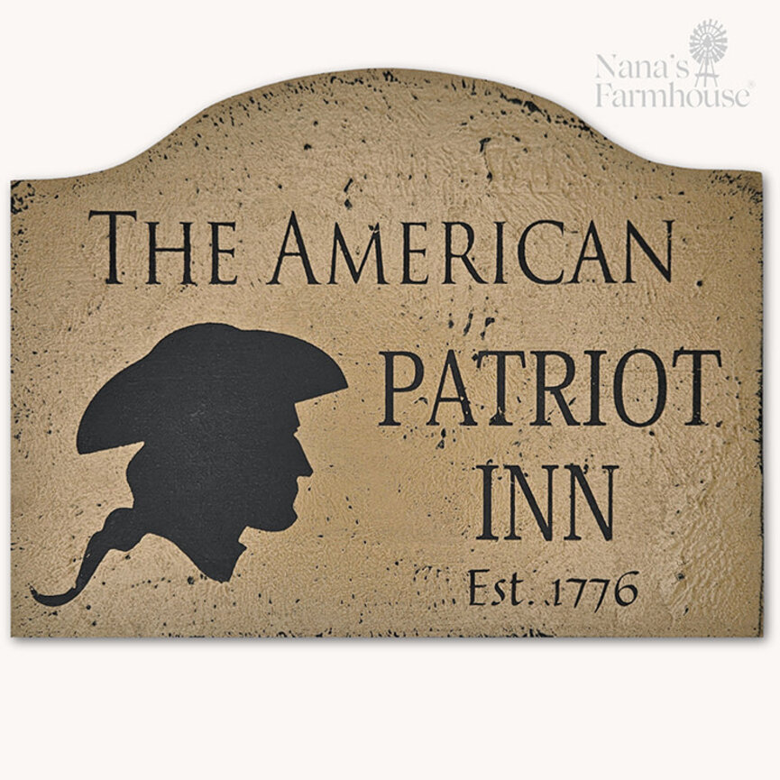 Tavern Sign The American Patriot Inn Shelf Sitter - 9" x 12"