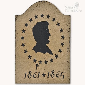 Abe Lincoln Tavern Sign Silhouette Shelf Sitter