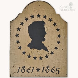 Tavern Sign Abe Lincoln Shelf Sitter - 9" x 6"