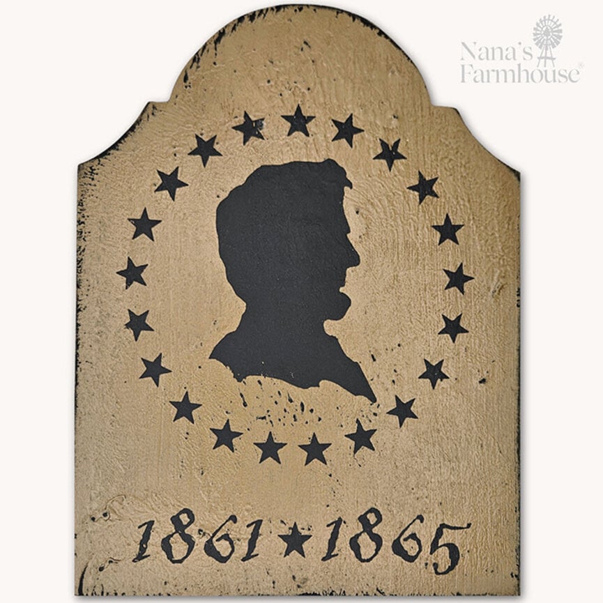 Tavern Sign Abe Lincoln Shelf Sitter - 9" x 6"
