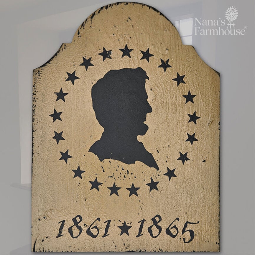 Tavern Sign Abe Lincoln Shelf Sitter - 9" x 6"