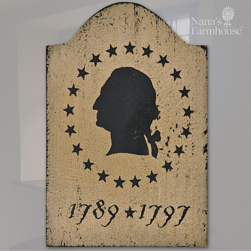 Tavern Sign George Washington Shelf Sitter - 9" x 6"
