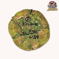 Krisnick - Green Pumpkins with Dried Stem - 6" x 3"