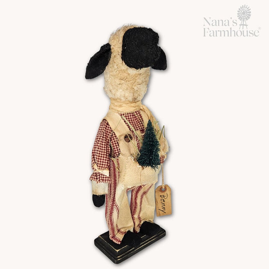 Sheep Boy Benny Doll with Christmas Tree - 16"