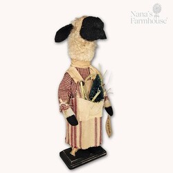 Sheep Girl Josie Doll with Christmas Tree In Pouch - 16"