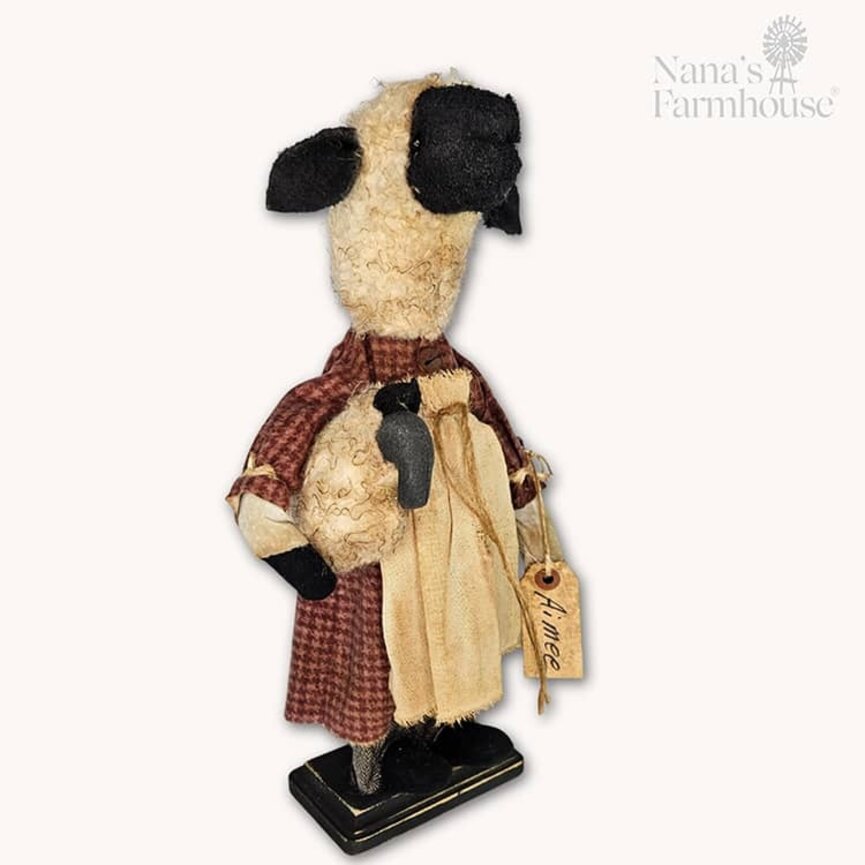 Sheep Girl AimeeHolding A Doll - 16"