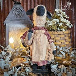 Sheep Girl AimeeHolding A Doll - 16"