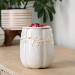 White Pumpkin Illumination Fragrance Warmer - 8.8" x 4.6"
