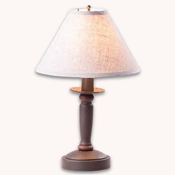 Butcher Lamp with Ivory Linen Shade