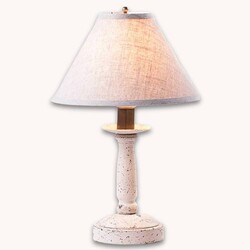 Butcher Lamp with Ivory Linen Shade