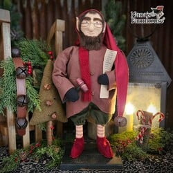 Bernard The Elf with List & Mallet - 18"