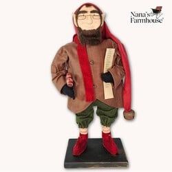 Bernard The Elf with List & Mallet - 18"