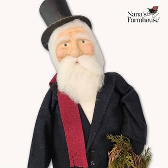 Santa in Top Hat and Long Coat