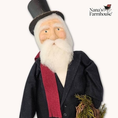 Santa in Top Hat and Long Coat