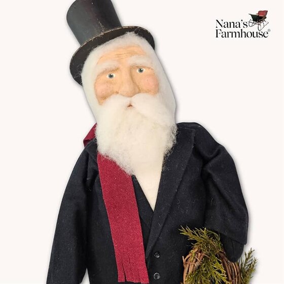 Santa in Top Hat and Long Coat