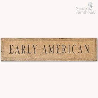 Early American Combed Wooden Sign