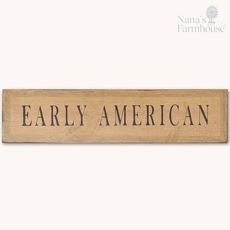 Early American Combed Wooden Sign