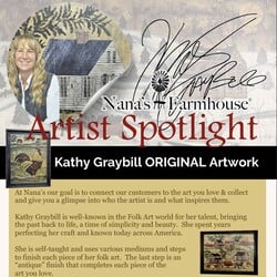 Kathy Graybill Hand Painted Antique Wooden Box W/Four Drawers Toile Style - 15.5" W x 11" T x 6.5" D