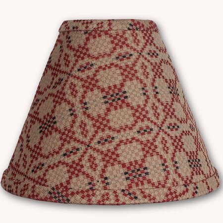 Kendall Jacquard Red Clip Lampshade 12"