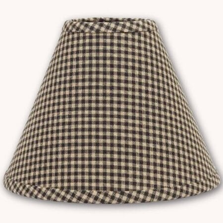 Newbury Black Gingham Clip Lampshade - 12