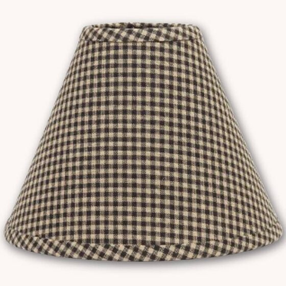 Newbury Black Gingham Clip Lampshade - 12
