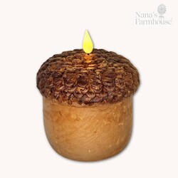 Glo Acorn Candle 4.5 T x 4.25 Dia
