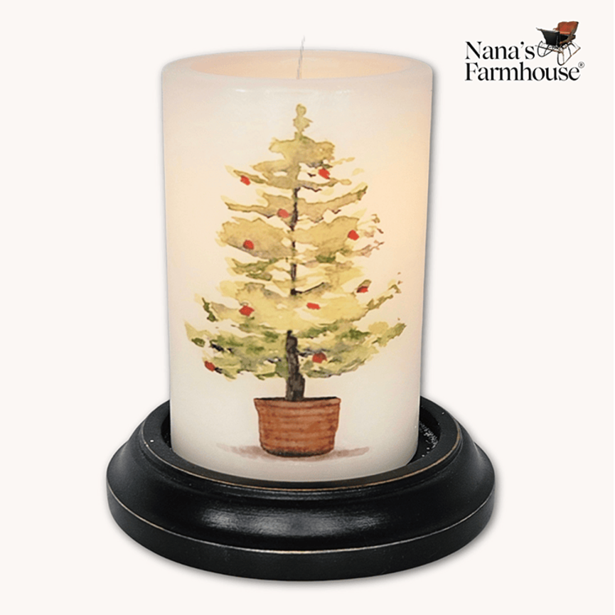 Christmas Tree Candle Sleeve - Vanilla