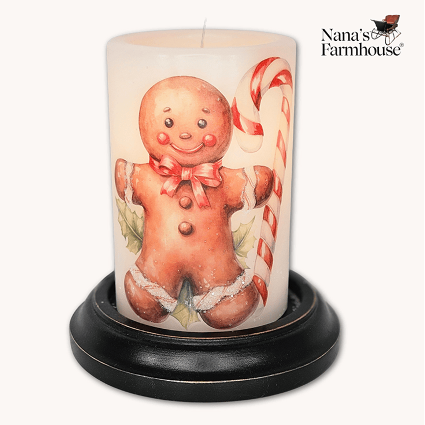 Gingy Mint Single Candle Sleeve - Vanilla
