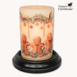 Gingy Mint & Friends Candle Sleeve - Antique Vanilla