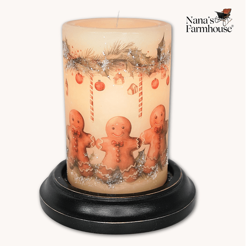 Gingy Mint & Friends Candle Sleeve - Antique Vanilla