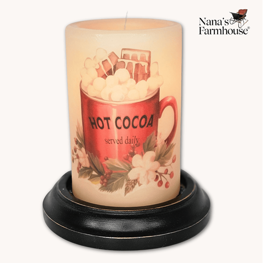 Mrs. Claus Cocoa Antique Candle Sleeve Antique Vanilla
