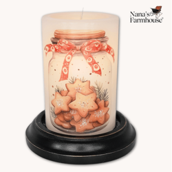 Santa's Cookie Jar Candle Sleeve - Vanilla