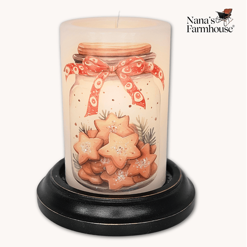 Santa's Cookie Jar Candle Sleeve - Vanilla