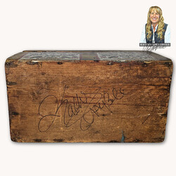 Kathy Graybill Hand Painted Antique Rickert Mustard Box - 7" x 12.5" x 6.75"