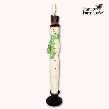 GLO Snowman Battery Operated Taper