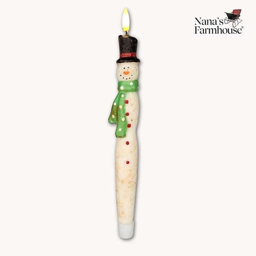GLO Snowman Battery Operated Taper - 11.5"
