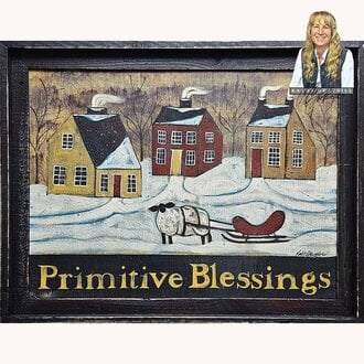 Primitive Blessings Hand Painted Original Artwork