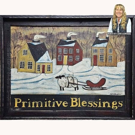 Primitive Blessings Hand Painted Original Artwork