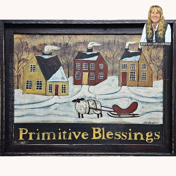 Primitive Blessings Hand Painted Original Artwork
