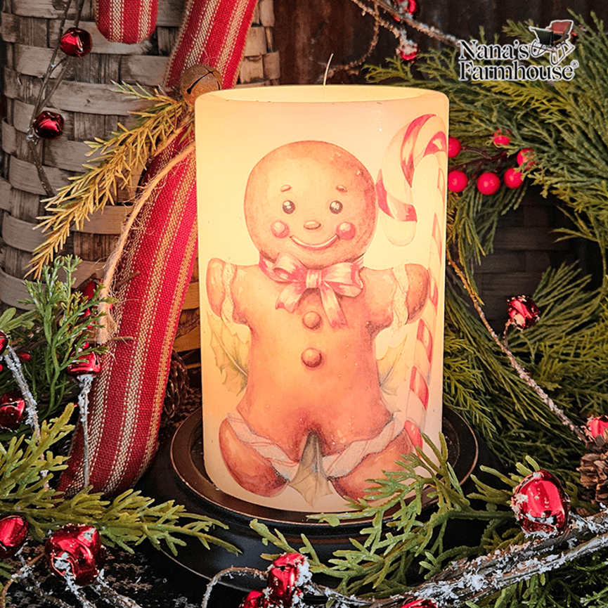 Gingy Mint Single Candle Sleeve - Vanilla