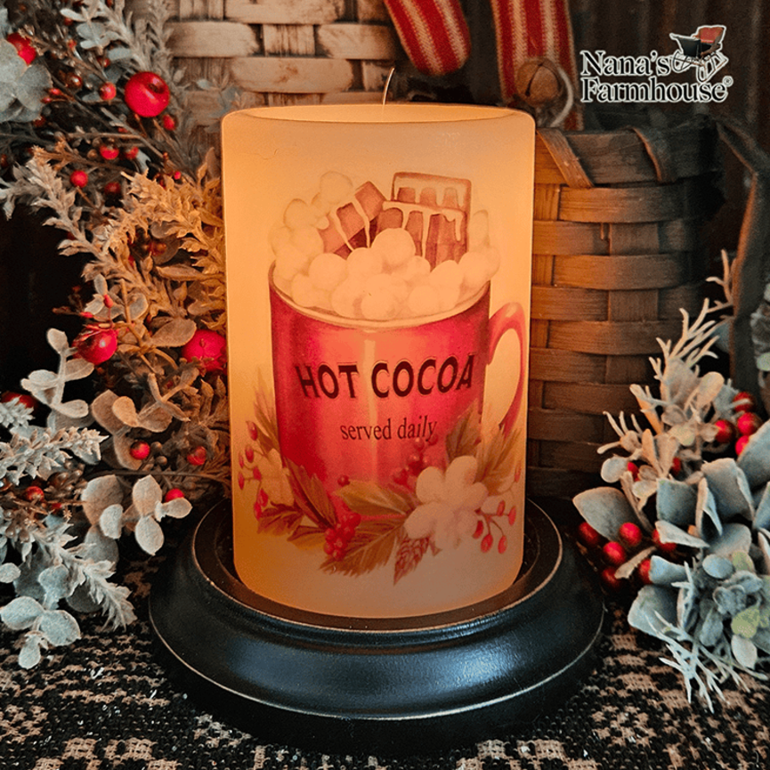 Mrs. Claus Cocoa Antique Candle Sleeve Antique Vanilla