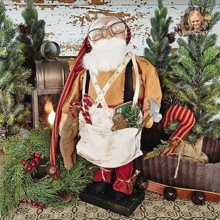 Santa Workshop Doll with Glasses