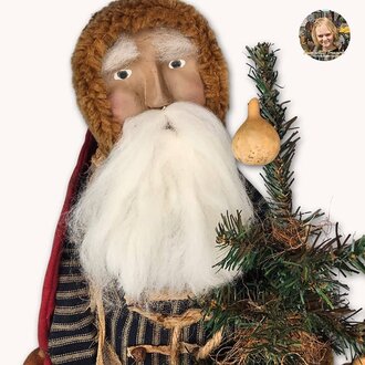 Olde Santa Doll with Tree