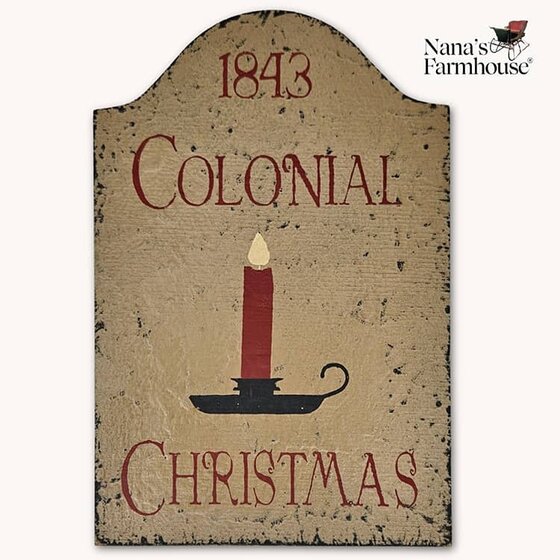 Colonial Christmas Tavern Sign