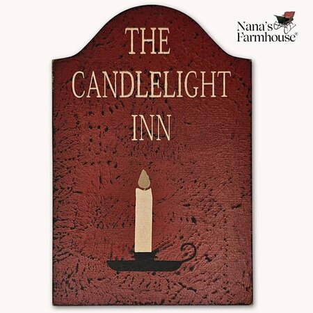 The Candlelight Inn Tavern Sign Shelf Sitter