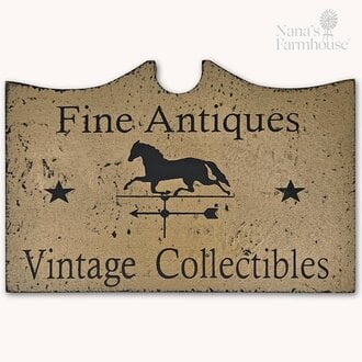 Tavern Sign Fine Antiques Shelf Sitter